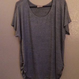 Shimmery silver blouse